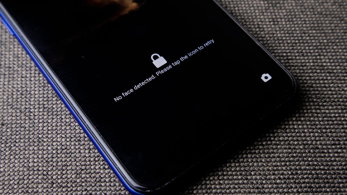 Gesperrter Smartphone-Bildschirm mit Schloss-Symbol